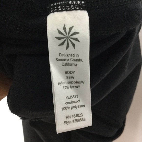 Athleta | Black Workout Crop Leggings Size Small - Picture 6 of 7